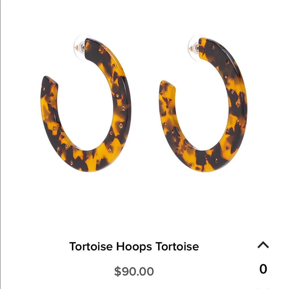 India Hicks Lucite Tortoise Hoops